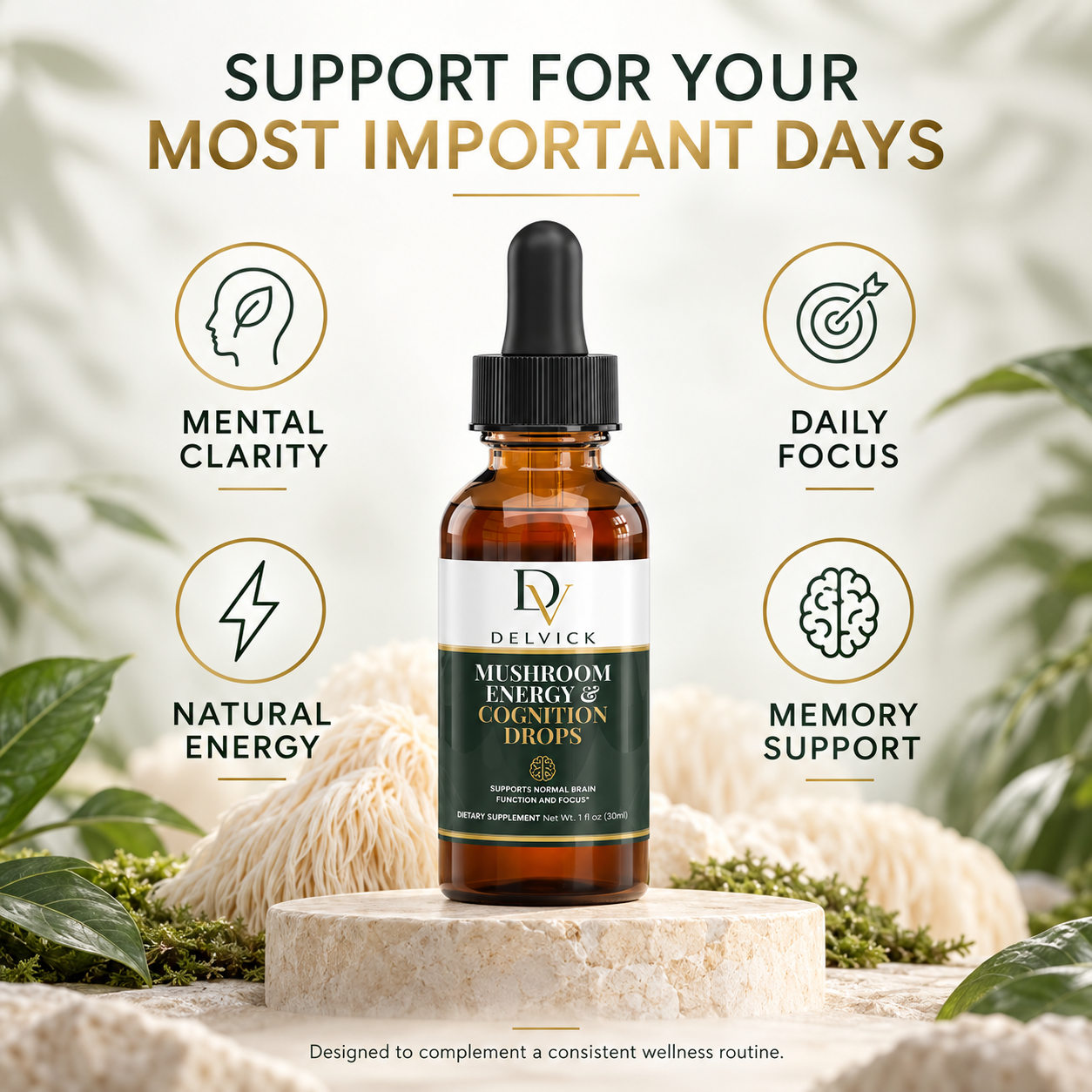 Mushroom Energy & Cognition Drops
